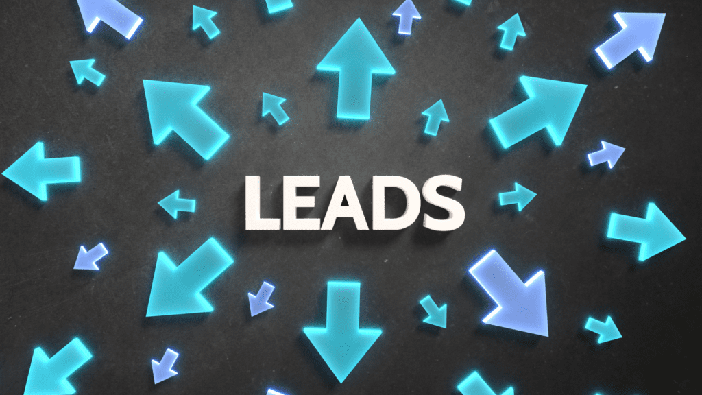 Deacon Solutions graphic showing arrows pointing toward leads to illustrate how to attract more online leads