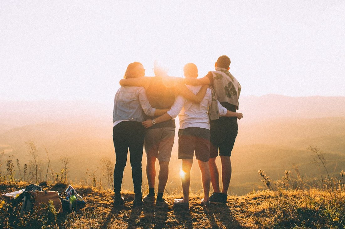 A church community gathered in conversation for faith-driven marketing support