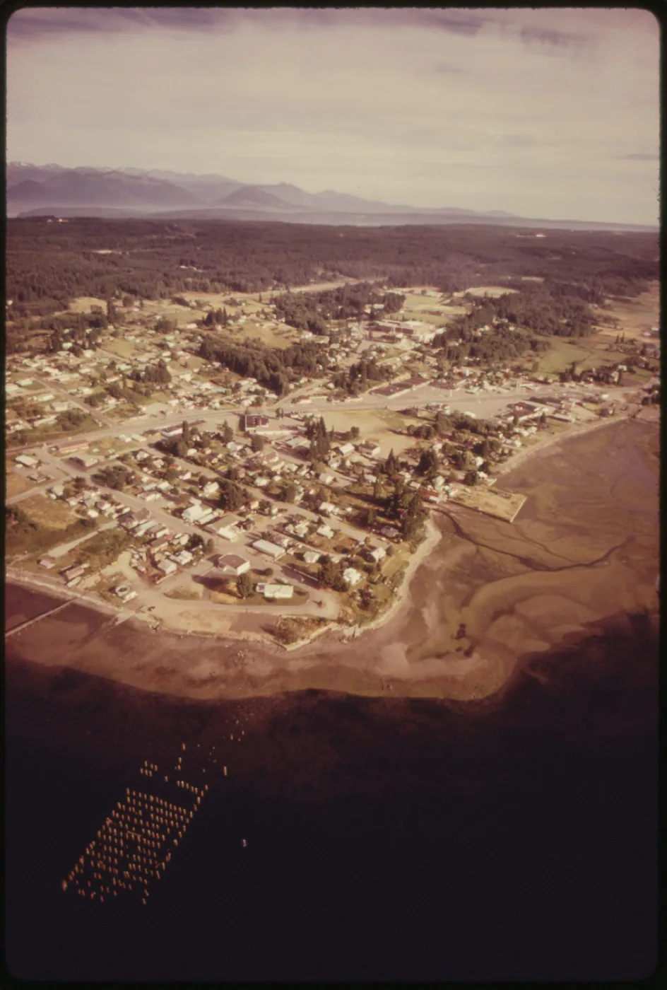 Aerial view of Silverdale in Kitsap County for a Faith-Based Social Media Agency in Silverdale